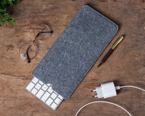 Felt Case for Magic Keyboard, Felt Sleeve for Wireless Magic Keyboard, Felt Bag for Keyboard, Cover for Apple Keyboard Touch ID