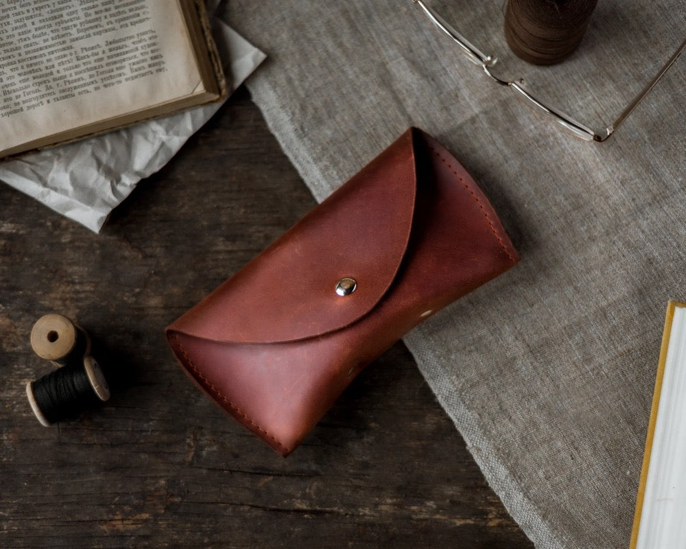 Customized Leather Glasses Case, Leather Eyeglass Case, Handmade Sunglasses Sleeve, Eyewear, Leather Sunglasses Pouch, Sunglasses Pouch