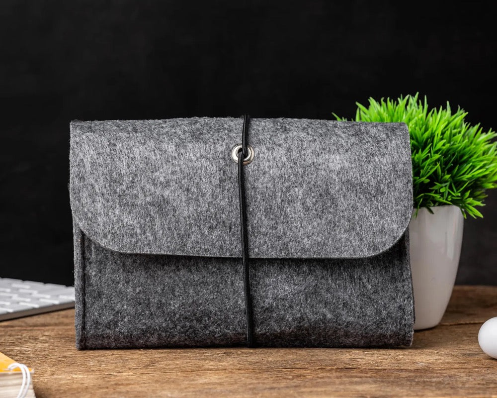 Felt MacBook Charger Holder MacBook Charger Case Macbook Charger Cover Laptop Cable Organizer Cable Bag Storage case for Mouse and Charge