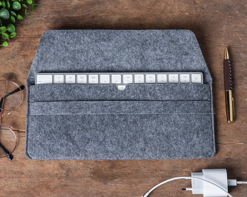 Felt Case for Magic Keyboard, Felt Sleeve for Apple Wireless Keyboard, Apple Keyboard Felt Bag, Apple Keyboard Touch ID Cover
