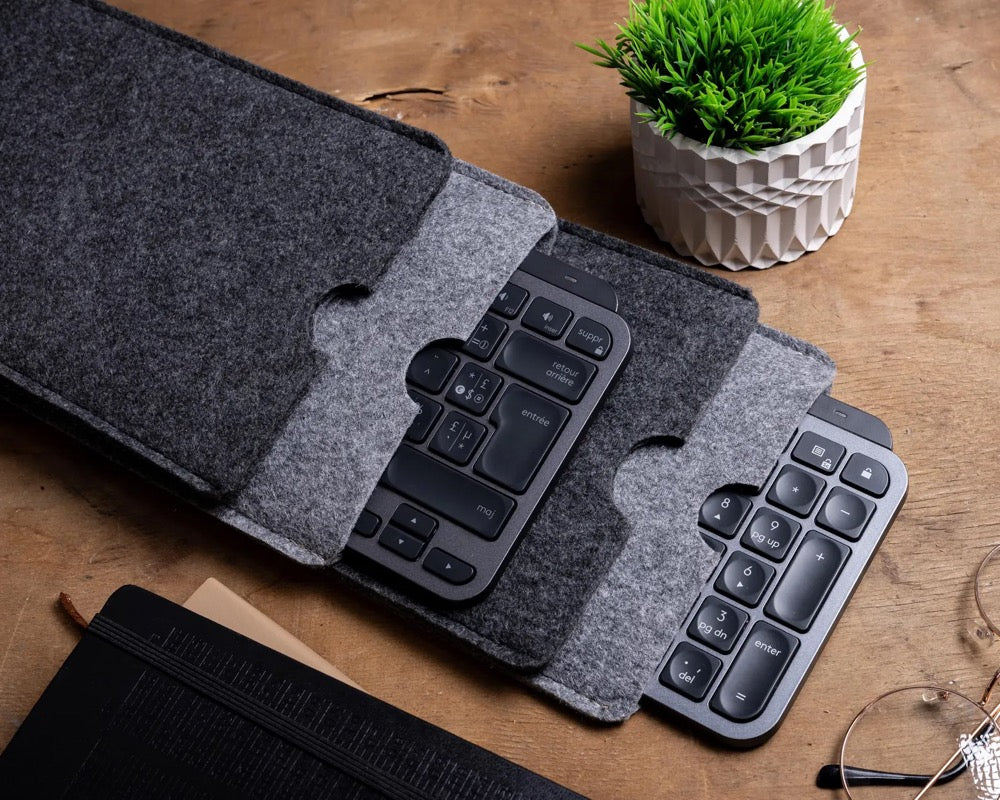 Felt Keyboard Cover for  MX Keys S/Mini, Protective Sleeve Bag