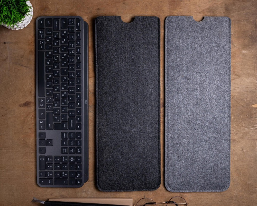 Felt Keyboard Cover for  MX Keys S/Mini, Protective Sleeve Bag