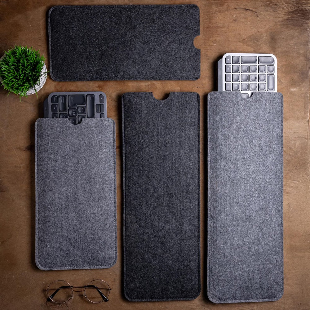 Felt Keyboard Cover for  MX Keys S/Mini, Protective Sleeve Bag